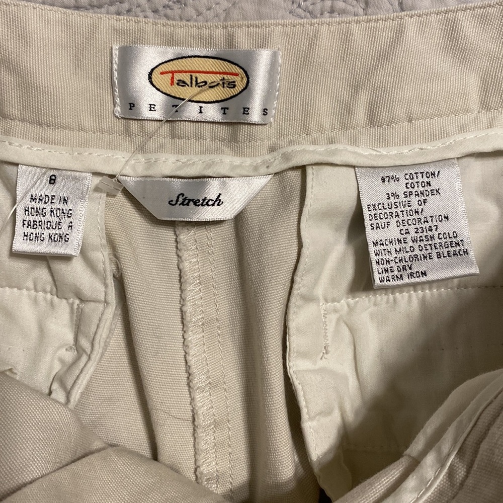 Talbot’s embellish leg pants, size 8 petite. Perfect condition, just in time! - Picture 4 of 4